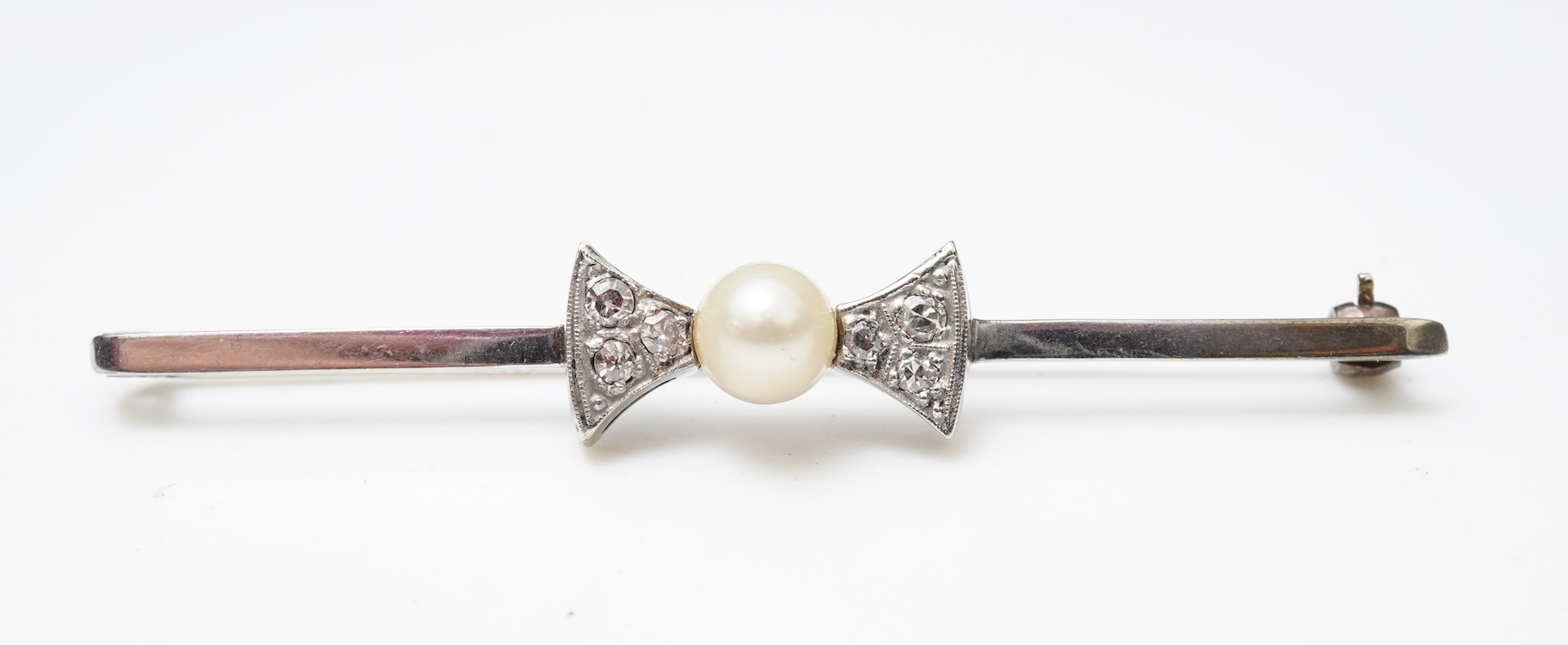 Two bar brooches, early to mid 20th century